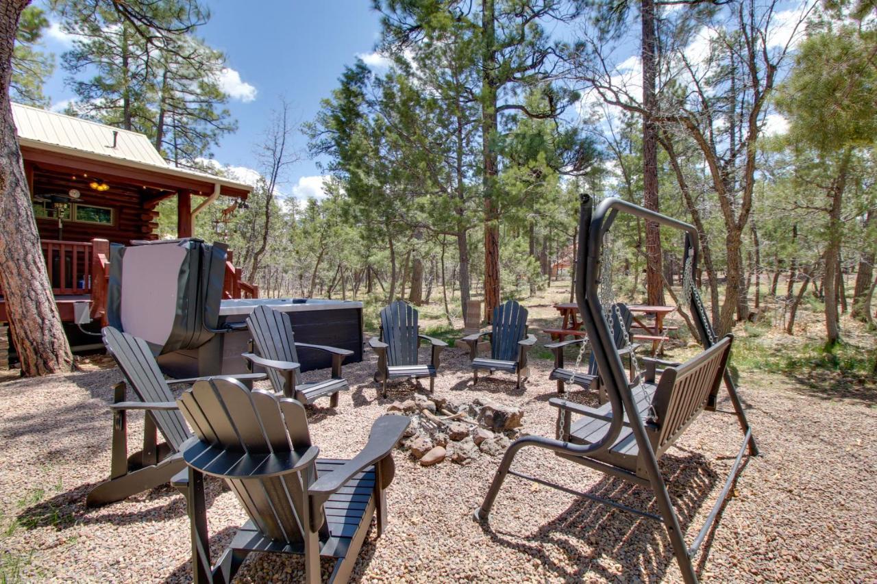 Lakeside Cabin On 2 Acres With Fire Pit And Hot Tub! Pinetop-Lakeside Exterior foto