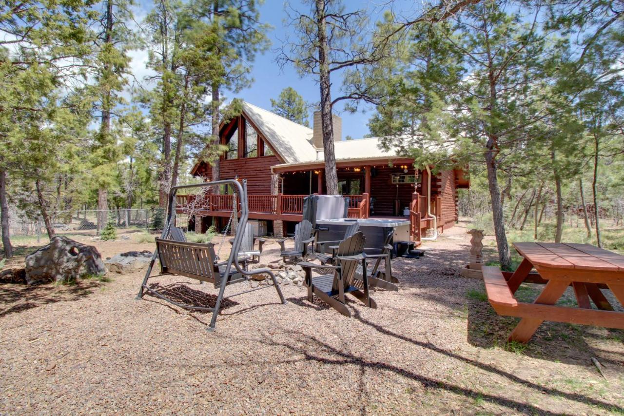 Lakeside Cabin On 2 Acres With Fire Pit And Hot Tub! Pinetop-Lakeside Exterior foto
